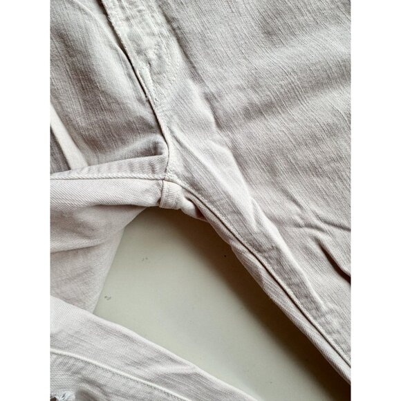 MOTHER The High Waisted Rascal Ankle Soft Pink Slim Straight Leg Jeans, Size 30 - Picture 7 of 16